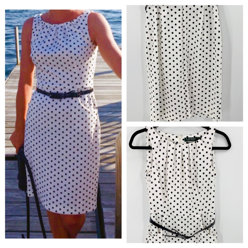 LAUREN Ralph Lauren Polka-dot Dress Size 2
